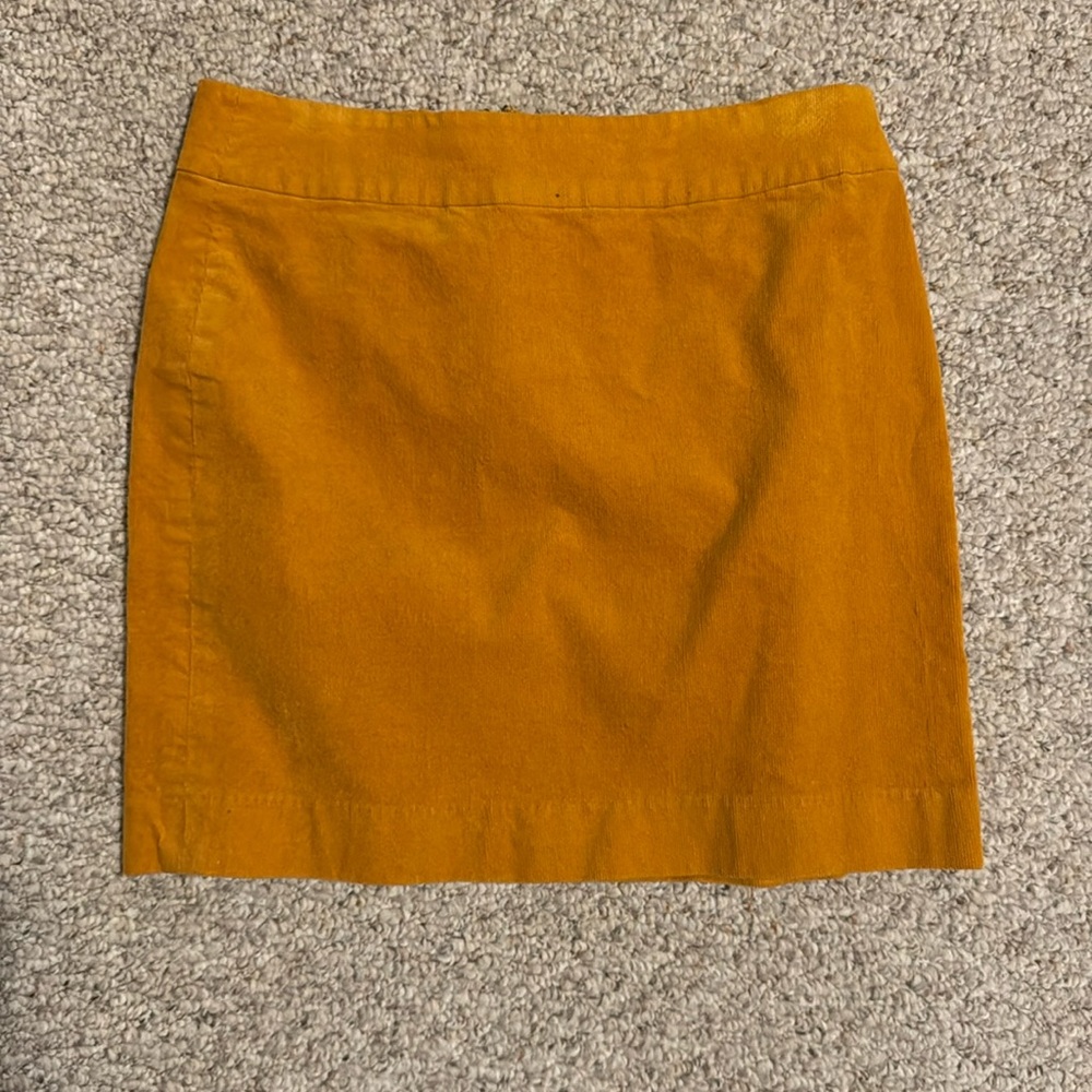 Marigold / fall yellow corduroy mini skirt from Banana Republic Factory- size 4